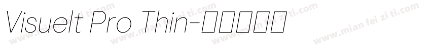 Visuelt Pro Thin字体转换